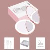 Espejo De Maquillaje Led Bolsillo Portátil Recargable 1x/10x