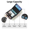 SENDEFN Small Woman Leather Wallet Credit Card Holder with ID