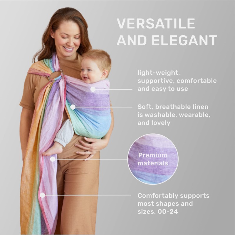 LÍLLÉbaby Ring Sling Baby Wrap Carrier for Infants & Toddlers