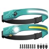 HyperDolphin Headlamp Rechargeable (2, Green)