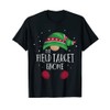 Field Target Gnome Family Matching Christmas Pyjamas T-Shirt, black