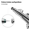 Wiltec Airbrush Gun X501, Air Brush with 0.3 mm Nozzle
