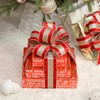 MAYREEL Red Crushed Velvet Ribbon Wired 2.5 Inch 10 Yards