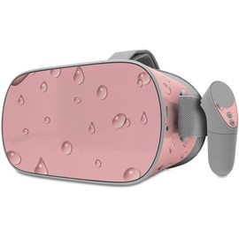 Decal Style Skin Wrap Compatible with Oculus Go Headset - Raining Pink (Oculus NOT Included)