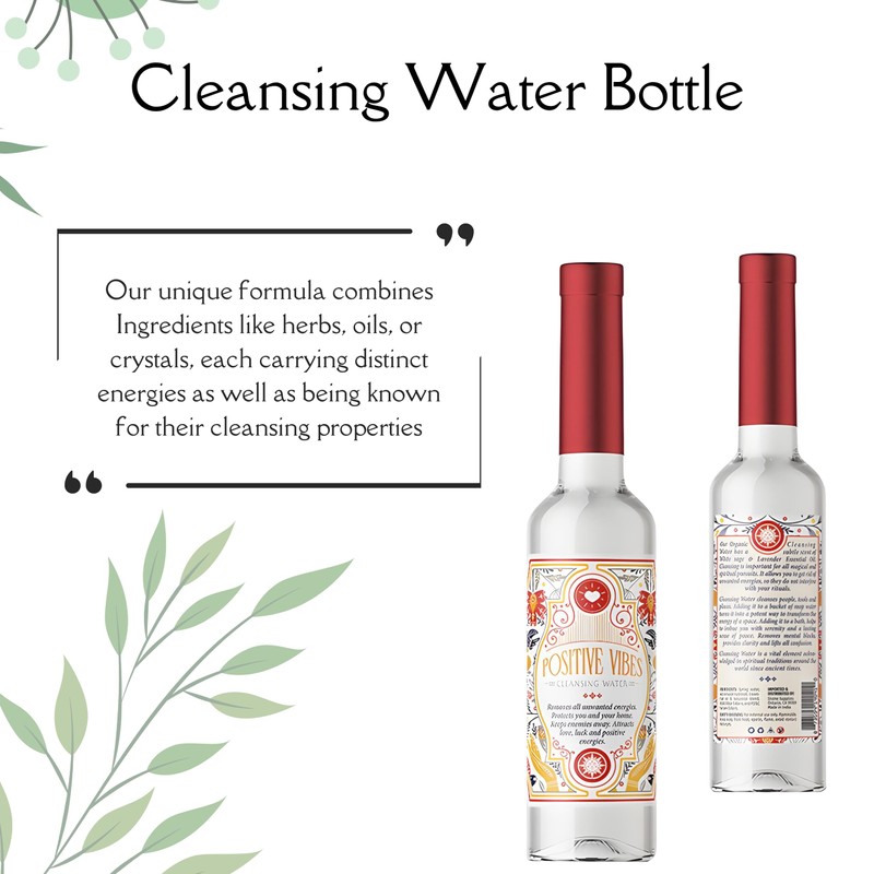 Soul Sticks Cleansing Water 7.5 oz. Bottle for Clearing Negative