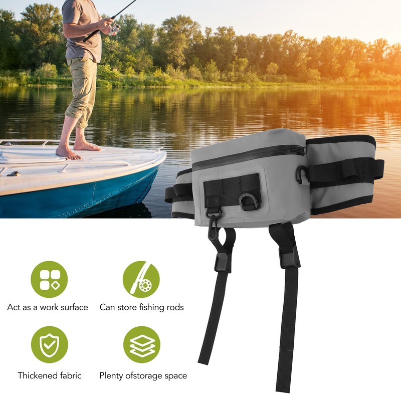 Fishing Fanny Pack Fishing Rod Holder Fishing Tackle Bag with