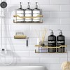 BATHDESIGN Shower Caddy Shelves Organizer Rack, 3 Pack Shower Caddy