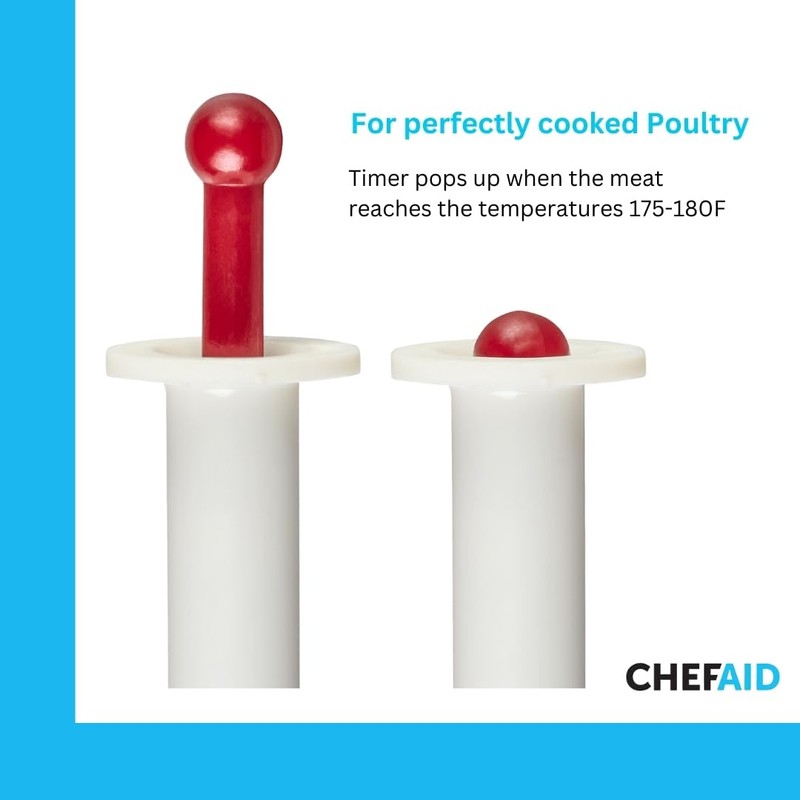Chef Aid Pop Up Roasting Timers, Perfect for use with