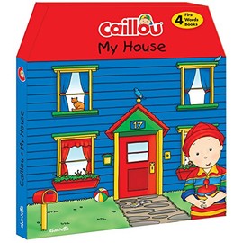 Caillou, My House: 4 chunky board books to learn new words