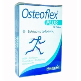 Health Aid Osteoflex Plus for Flexible Joints with MSM - Collagen - Glucosamine - Chondroitin - Green Lipped Mussel 30 Tablets