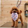 Levemolo 3PCS Seasonal Dog Bandanas Adjustable Star Pattern Bibs for