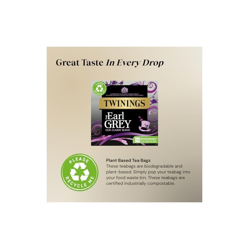 Twinings Earl Grey Full & Fragrant Earl Grey Tea Bags,