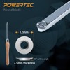 POWERTEC 4 Pcs Carbide Lathe Tools with 8 Pcs Tungsten