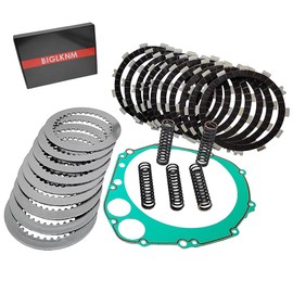 BIGLKNM Clutch Kit Friction Plates & Heavy Duty Springs Gasket for GSXR 1000 GSX R1000 2001 2002 2003 2004 21400-40811