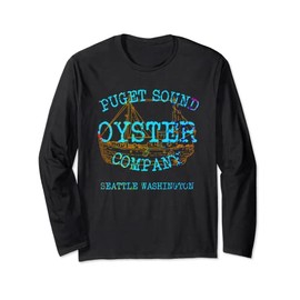 Seattle West Coast Austern Meeresfrüchte Vancouver Pacific Ocean Langarmshirt