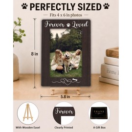 Dog Picture Frame 4×6，Dog Mom Gift for Women