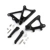 Front Footrest Foot Pegs w/Bracket Fit For Yamaha YZF R1