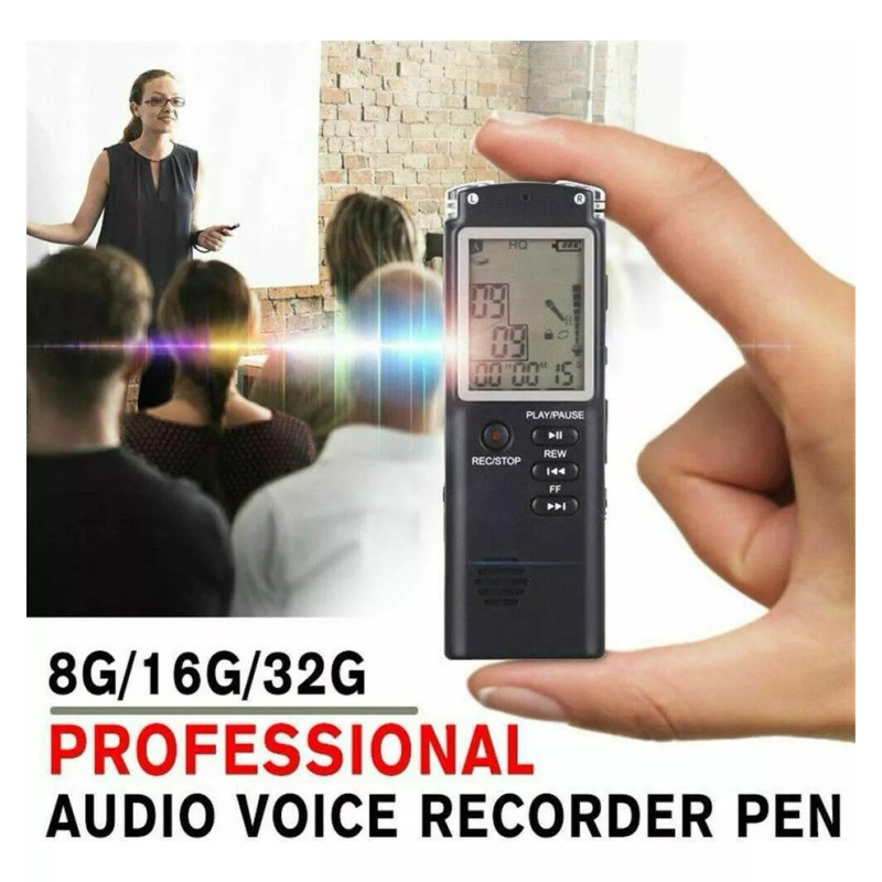 generic Grabadora De Audio De Sonido Digital Mini Espía Activada