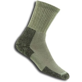 Thorlos Unisex KX Thick Padded Hiking Crew Sock, Khaki, Large