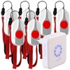 CASAcontrol SOS-Notrufknopf-Alarme: SOS-Notrufknopf-Set für Senioren, 6X Sender, 1x Empfänger, 110dB,
