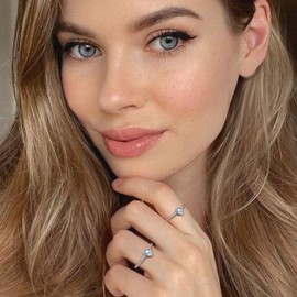 Stackable March Birthstone Rings for Women Girls: S925 Sterling Silver March Stone Stacking Ring Size 4 Birthstones Finger Rings for Mother Daughter Friends Christmas Anniversary Birthday Jewelry Gifts