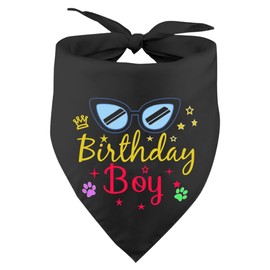 Dog Birthday Bandana, Triangle Dog Bandanas Party Supplies Bandanas Boy Girl Dogs Birthdays Gift Plaid Bibs Scarf Adjustable Accessories for Small Medium Large Puppy Pet