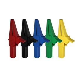 1 PCS 1000V 32A Insulated Crocodile Clips Heavy Duty Alligator Clips with 4mm Banana Plugs for Multimeter Testing(Green)