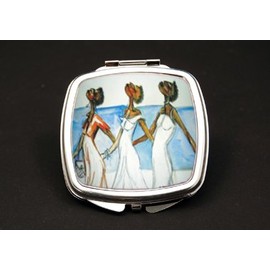 Stroll'n Dual Mirror Compact (African American Dual Mirror Compact)