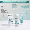 Garnier Maschera 3in1 Argilla, Per Pelli Miste e Con Imperfezioni,