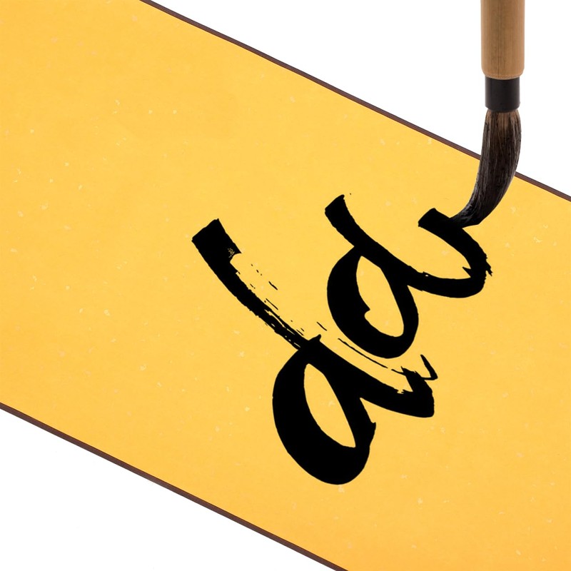 Angoily Blank Hanging Rice Paper Scroll 80x34 cm l Chinese