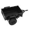 RC Car Hitch Trailer Aluminum Alloy Antislip Rubber Tire Rustproof