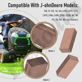 8 Pack MIA10323 Brake Pad Kit Compatible With JohnD-eere/Husqvarna/Poulan 170 175 180 185 GX85 RX75 SRX95 SX85 STX30 STX38 LX172 LX188 Lawn Tractor Replaces AM121132, MIA10323, M47316, 532120951