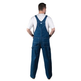 Walls Liberty Relaxed Washed Denim Bib Overalls 62X32