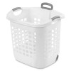 Sterilite 1.75 Bushel Ultra Wheeled Laundry Basket Plastic, White, (Pack