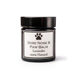 Clovelly Soap Co Natural Handmade Dog Nose, Paw & Skin Balm for all Breeds 30g Jar Lavender