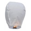 ML 10 Globo De Cantoya Fiestas Con Cera Liso Blancos