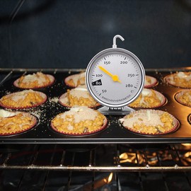 JZK Oven Thermometer Stainless Steel for Oven/AGA/Gas Oven, Kitchen Oven Temperature Meter, Gas Oven Temperature Gauge, Oven Thermostat Replacement