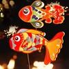 Cute Paper Lanterns for Chinese New Year 2pcs 3D Fish