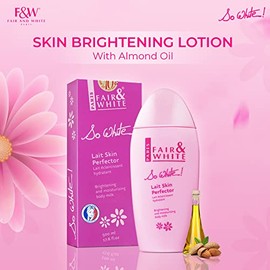 FAIR & WHITE SO WHITE LAIT SKIN PERFECTOR BRIGHTENING & MOISTURIZING BODY MILK WITH WHITE UP 500ml by Fair & White