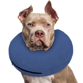 Supet Inflatable Dog Cone Collar for Dogs to Stop Licking, Dog Donut Collar After Surgery, Soft Dog Cone for Small Medium Large Dogs