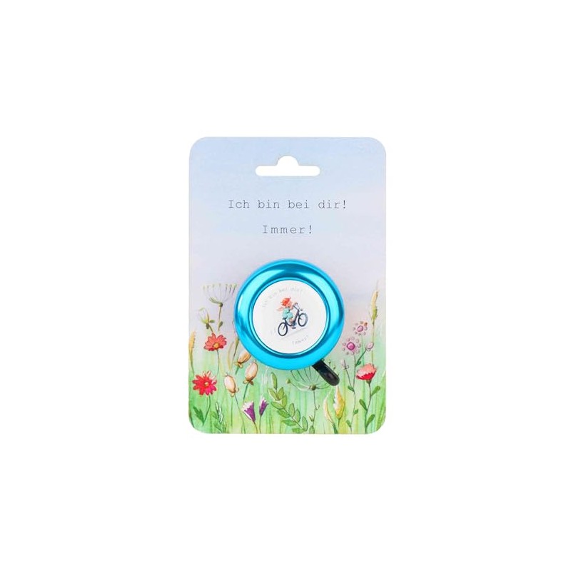 NKlaus 16206 Bicycle Bell for Boys 5.5 cm Blue with