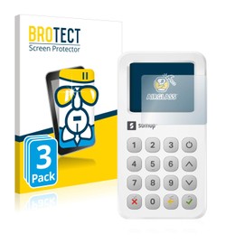 BROTECT Protective Glass for SumUp 3G (Pack of 3) Protective Film Tempered Glass [Extremely Scratch-Resistant 9H, Anti-Fingerprint, Ultra Transparent]
