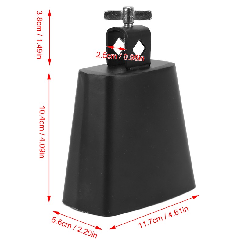 Cow Bells Instrument Metal High Durability Glossy Edge Wide Application