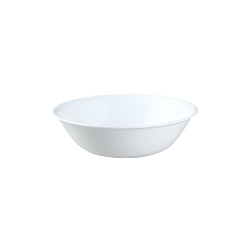 Corelle Livingware 1-Quart Serving Bowl, Winter Frost White, Pack of