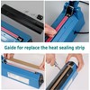 Impulse Heat Sealer Manual Bags Sealer Heat Sealing Machine 12