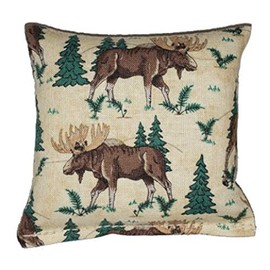 Maine Balsam Fir Moose Design Pillow - 3x3 for Mother's Day or Christmas