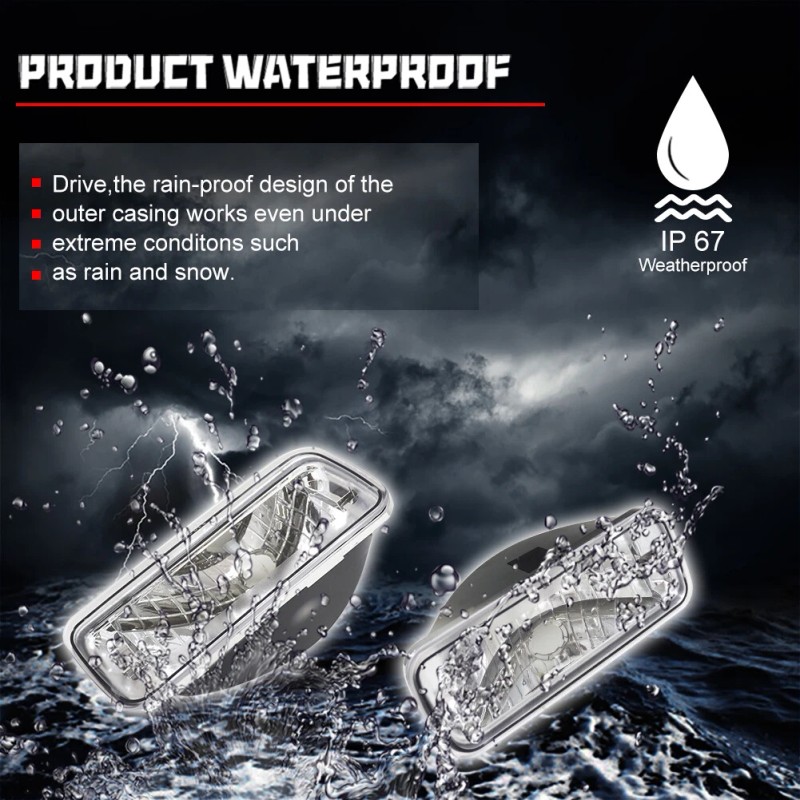 GTINTHEBOX Fits 1985-1992 Chevy Camaro Front Bumper Lights Turn Signal