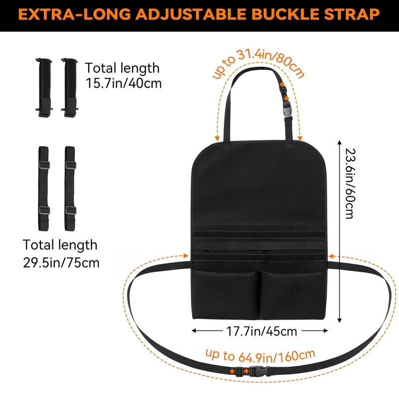 Yzpacc Universal Tactical Patch Display Board Hook & Loop Panel