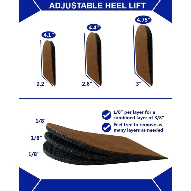 Adjustable Heel Lift, Small (Pack of 2)