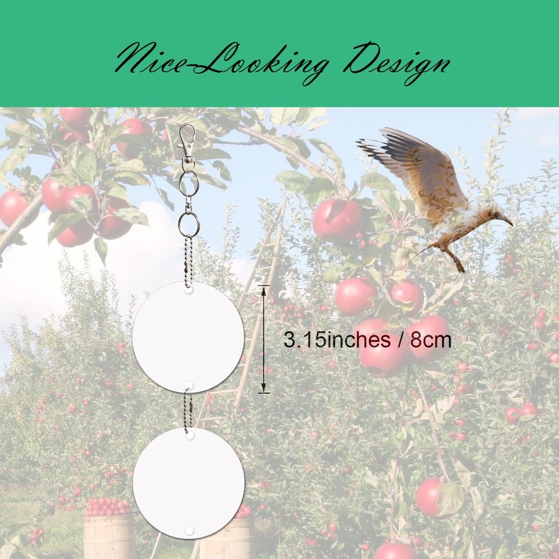 EACILLES Keep Birds Away Mirror Disc, Hanging Reflectors to Scare